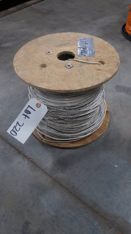 lot 220 image: NEW Partial Spool of ESSEX 12 AWG Type THHN or THWN Wire