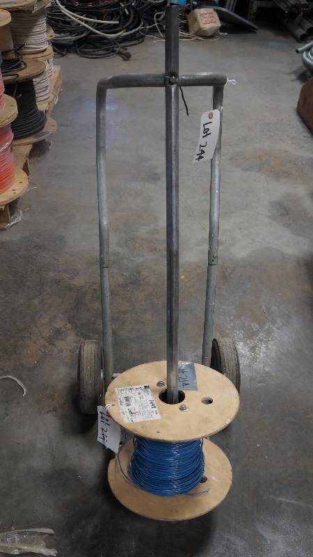 lot 244 image: Wire Spool Dolly  Cart