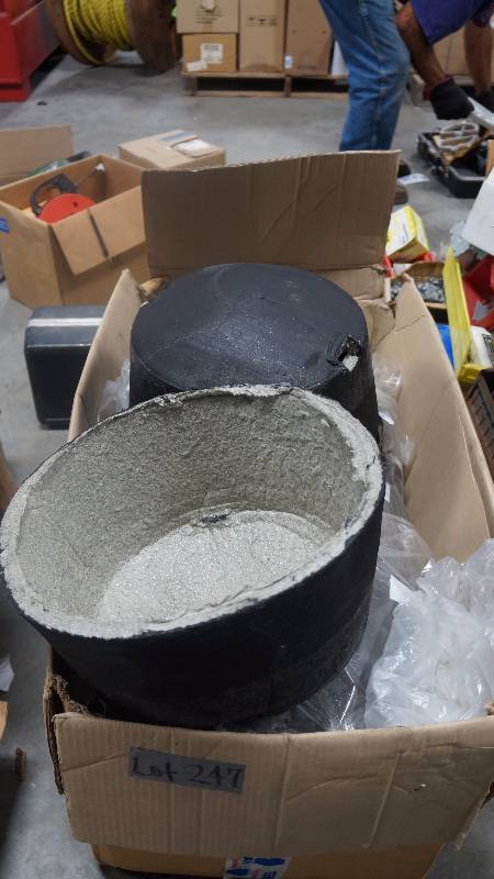 lot 247 image: Box of NEW Fire Rated Recessed Light Covers - Approximately 10