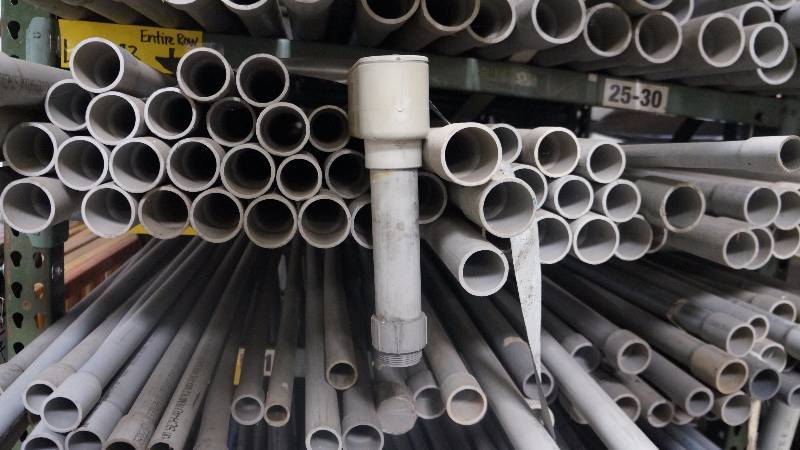 lot 283 image: Row of Plastic Conduit