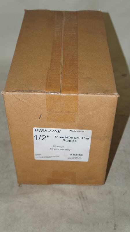 lot 633 image: Qty 1 Sealed NIB Wire-Line 12 Three-Wire Stacking Staples - Qty 1000