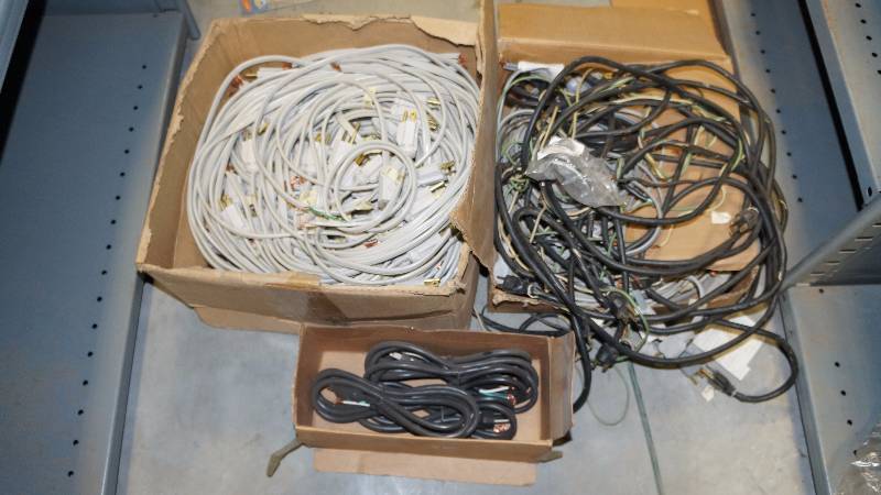 lot 595 image: Box OF Cords And Wires