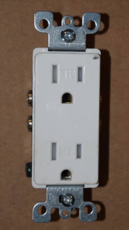 lot 550 image: Sealed NIB Leviton Tamper Resistant Duplex Receptacle, Quickwire (R) & Side Wire, Grd - Qty 200