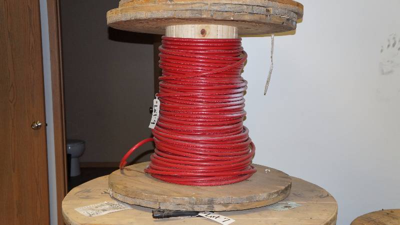 lot 9 image: Opened Spool of Southwire NoLube 30 Simpull T90 Listed THWN-2 Cable