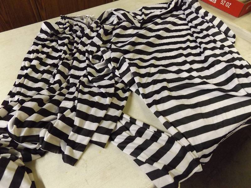 Adult Prisoner Striped Costume