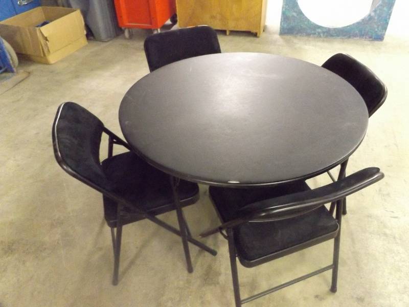 lot 245 image: Folding Table and Chairs