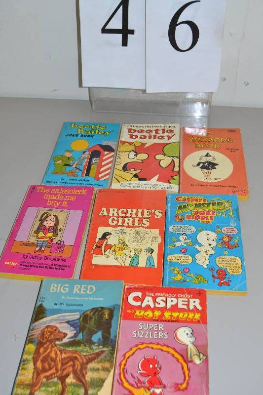 lot 46 image: Vintage paperback comics