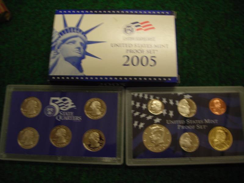 2005 US Proof Set With State Quarters & Sac Dollar