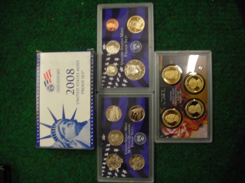 2008 US Proof Set With State Quarters & Presidential Dollars