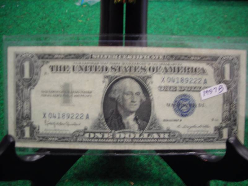 US $1 silver Certificate Series 1957 B