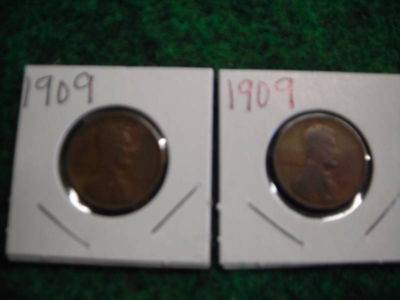 2- 1909 Lincoln Cents