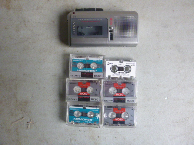 Sony V-O-R Microcassette Recorder