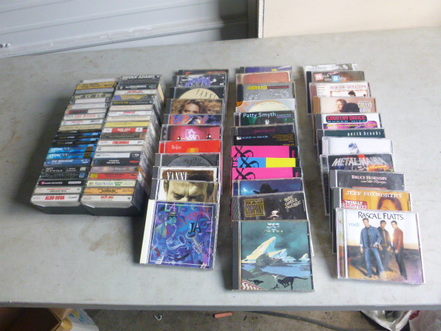 Miscellaneous Cassettes, Tapes and CDs.