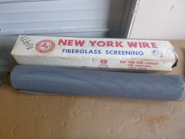 Partial Roll of Fiberglass Screening
