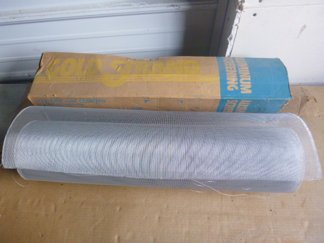 Partial Roll of Aluminum Screening