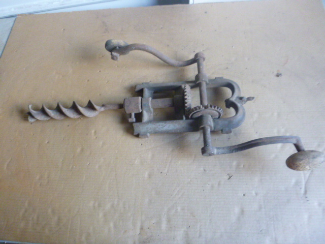 Large Vintage Hand Drill