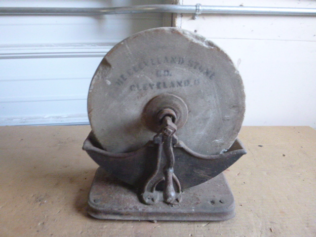 Vintage Hand Whetstone Grinder