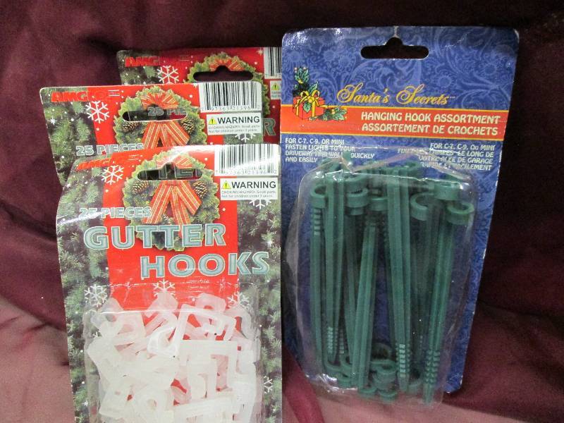 75 gutter hooks and pack of hanging...