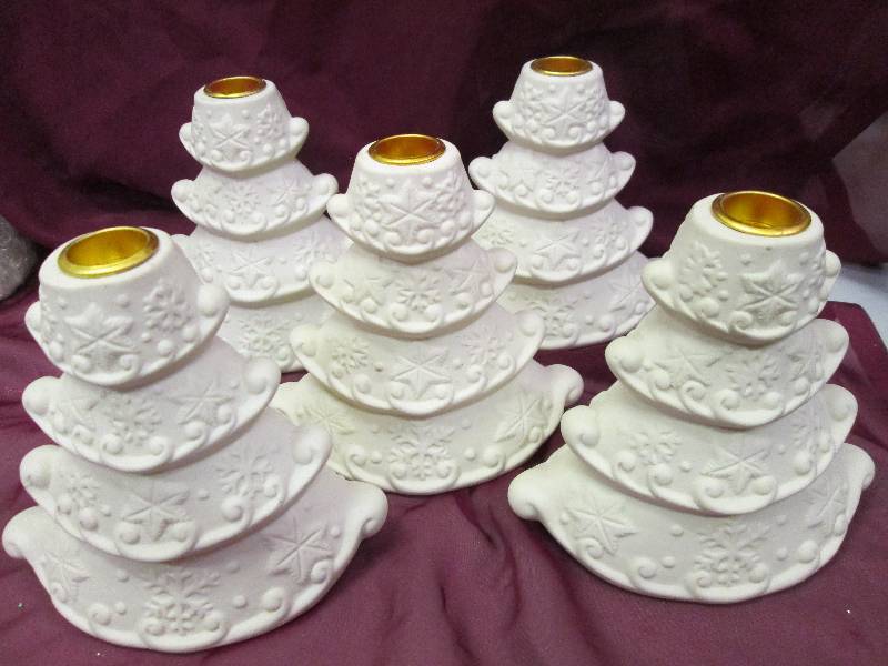 christmas   set of 5 Ceramic  Chris...