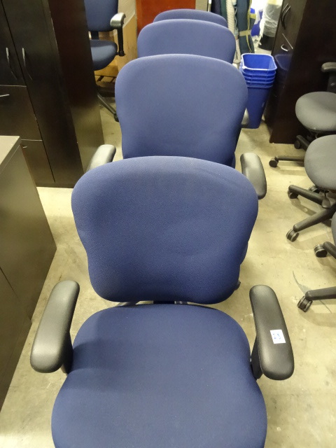 4 Matching Office Chairs on Wheels