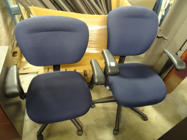 2 Matching Office Chairs on Wheels