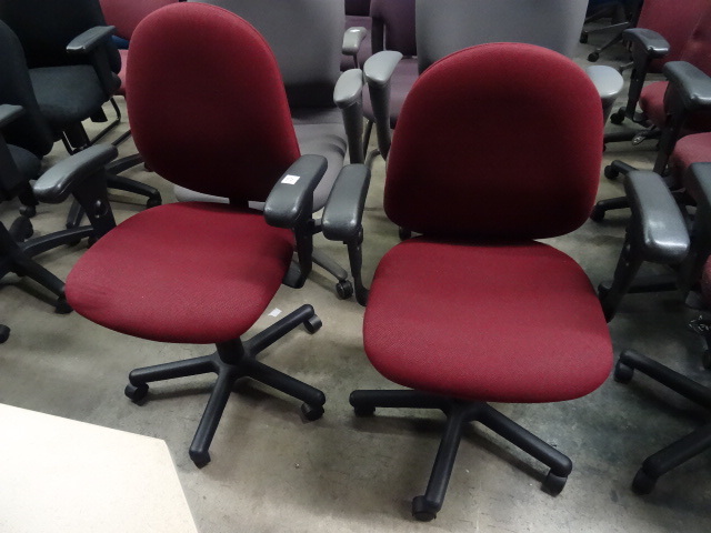 2 Matching Office Chairs on Wheels