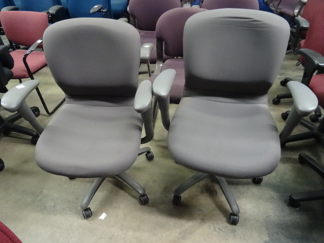 2 Matching Office Chairs on Wheels