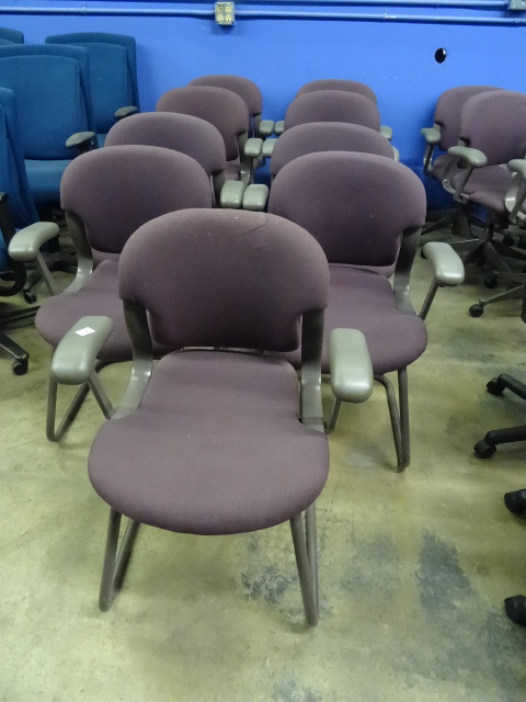 9 Matching Metal Framed Side Chairs