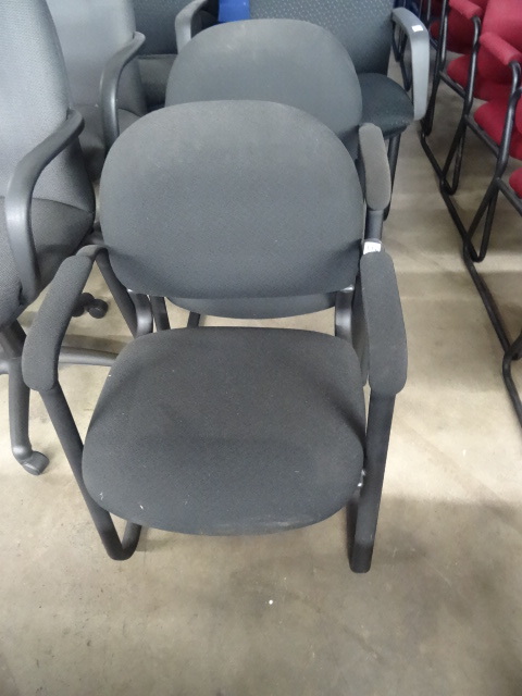2 Matching Metal Framed Side Chairs
