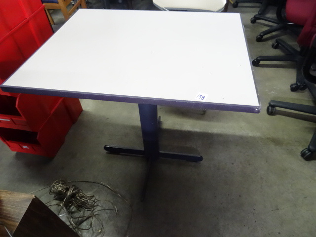 Metal Framed Table 30 X 24 X 29