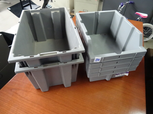 4 Plastic Hardware Bins 11 X 14 X 7 2