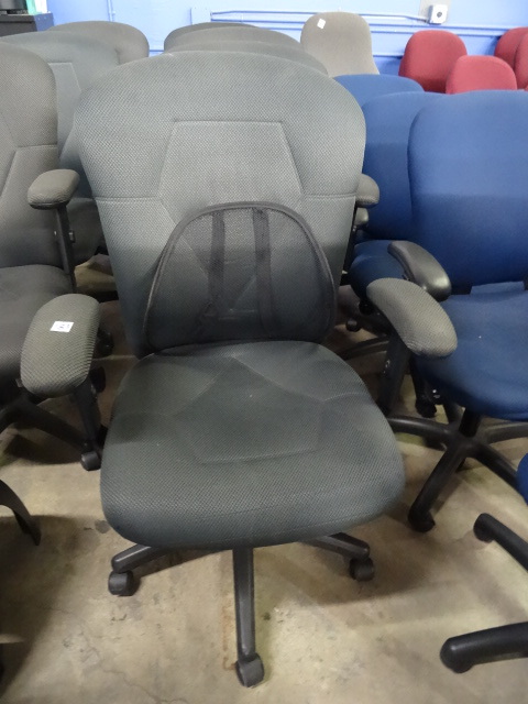 4 Matching Office Chairs on Wheels
