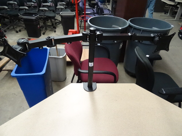 Desk Mount Double Monitor Stand