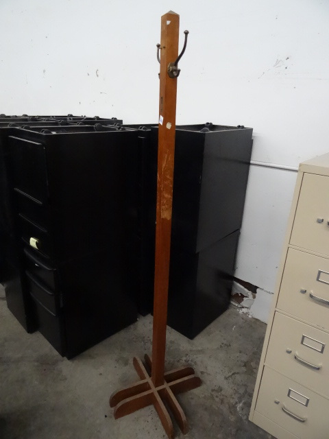 Vintage Coat Rack Missing 2 Hangers