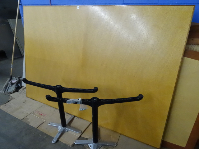90 X 60 Conference Table with 2 Black