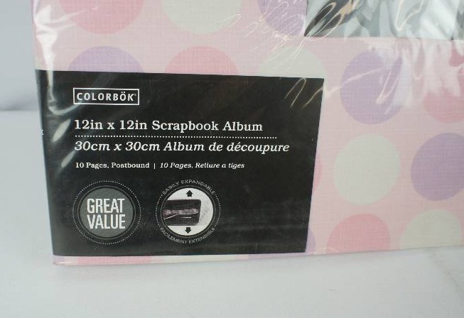 Colorbok Pink Dots Window Scrapbook