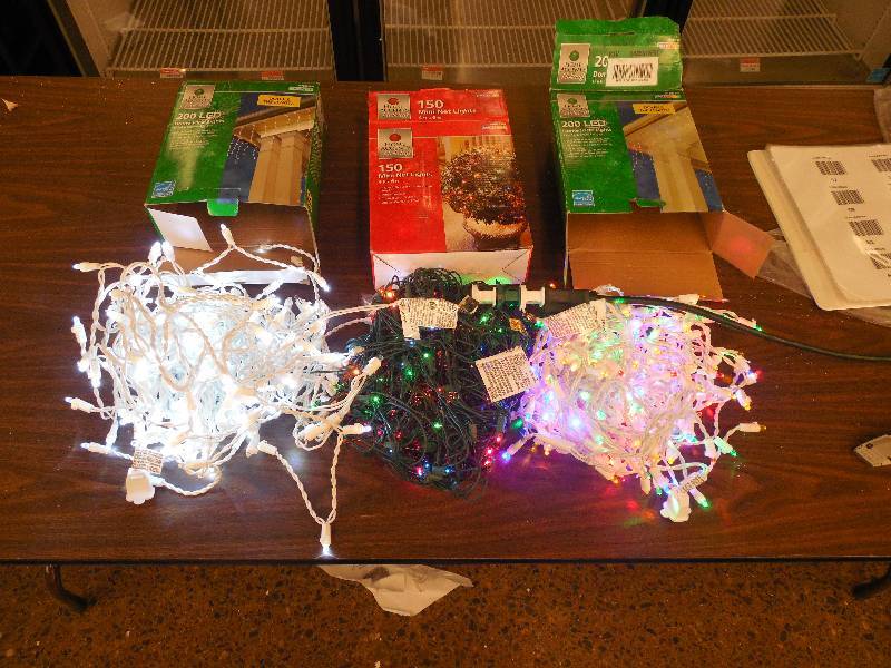lot 57 image: 3 SETS OF DIFFERENT CHRISTMAS LIGHTS