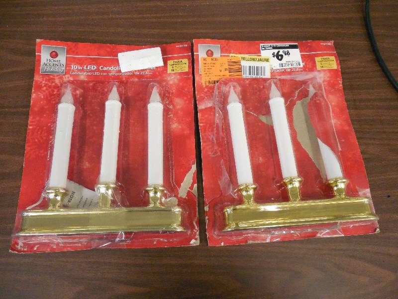 lot 78 image: 2 SETS OF 10 INCH LED CANDOILER WITH TIMER