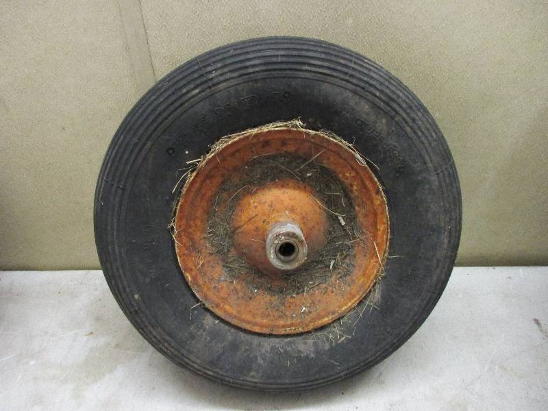 Wheel barrow rim and tire