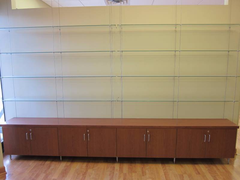 Display Cabinet and Glass Shelving
