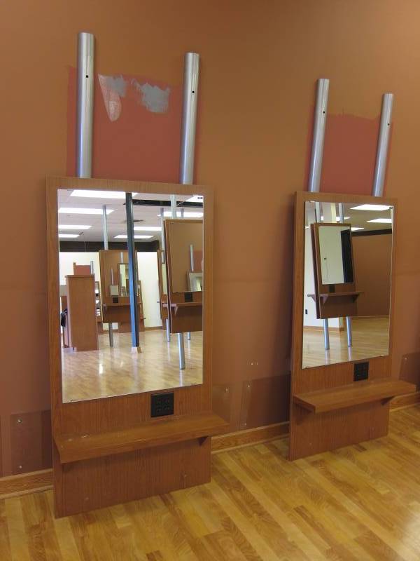 Two Beauty Stations with Mirrors and Electric