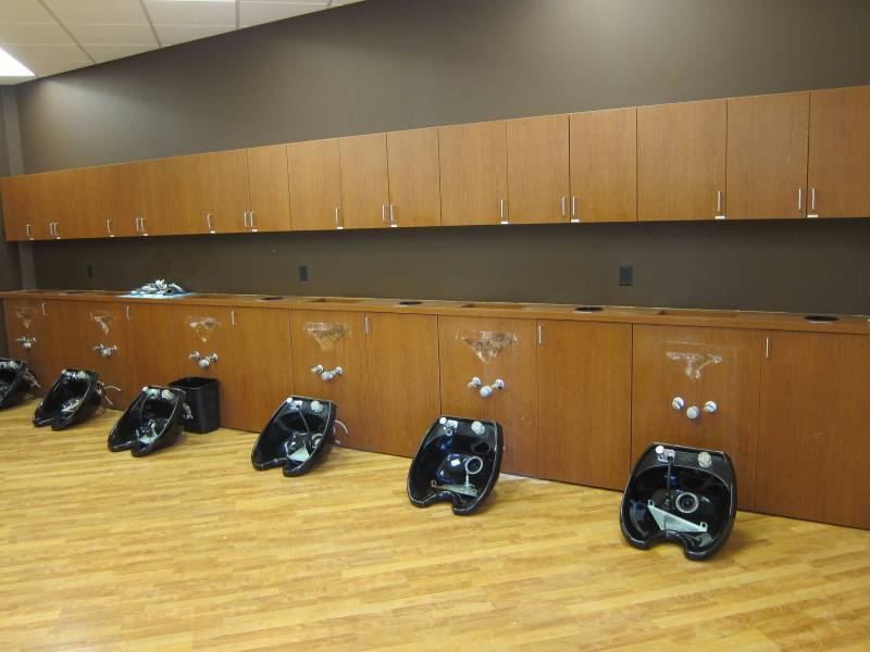 Hair Wash Wall Suite and Upper Storage Unit
