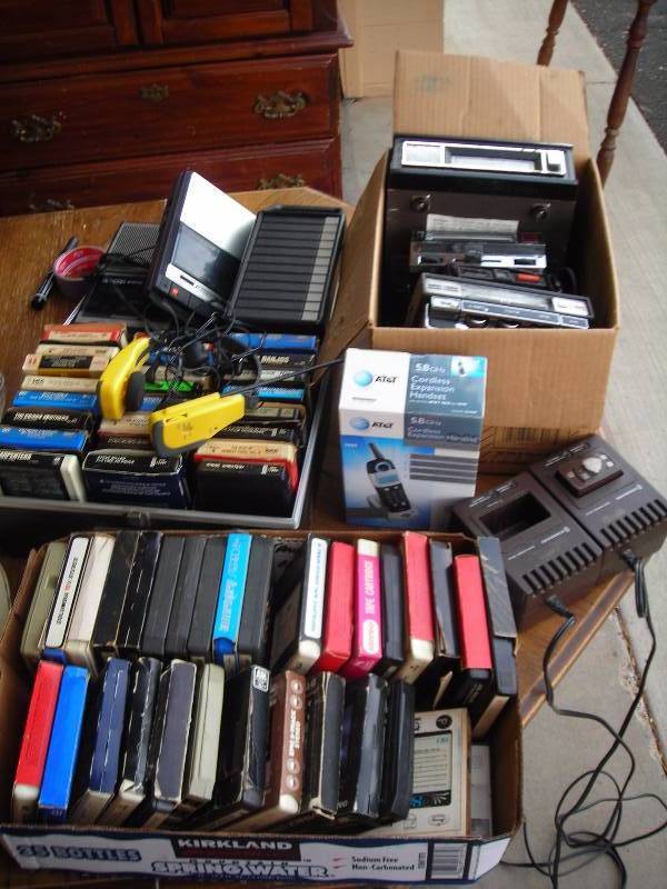 8-Track Tape Player, 8-Track Tapes, Cassettes