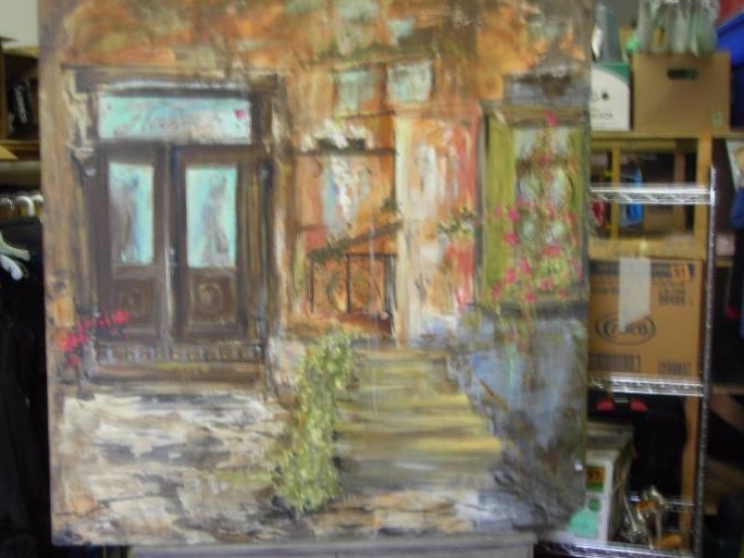 48x48 Original Painting Signed By Artist