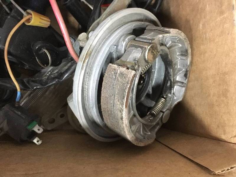Box of Miscellaneous Scooter Parts
