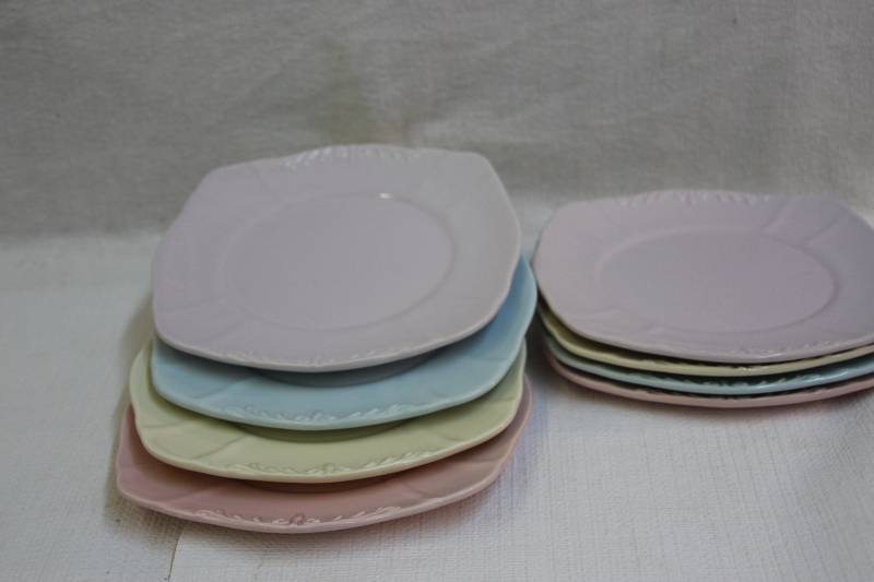 lot 36 image: Pastel China Plates - Playing House by Rosanna