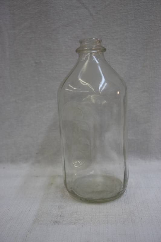 lot 39 image: Half gallon glass milk bottle