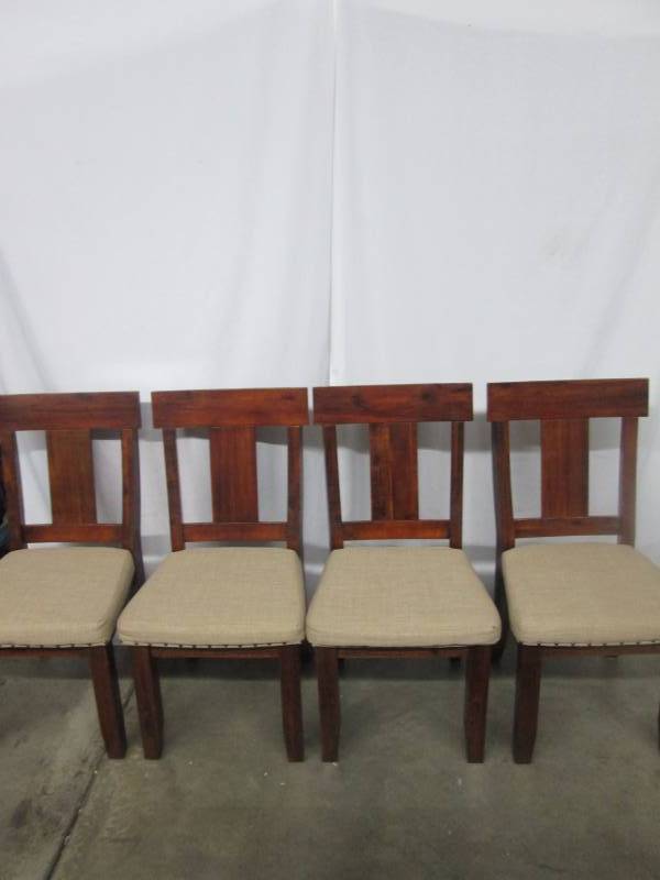 lot 9 image: Four Kitchen Chairs