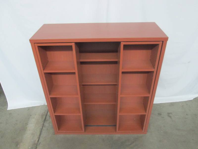 lot 5 image: Alcove Sliding Shelf Media Cabinet