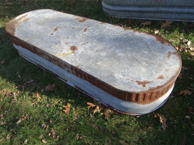 lot 35 image: Galvanized Stock Tank 70 X 22 X 12